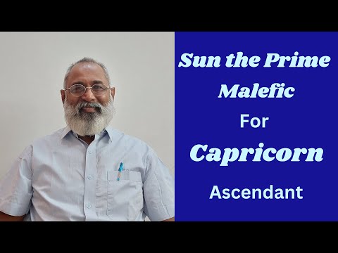 Class - 412 // Malefic Planets defined for Capricorn Ascendant