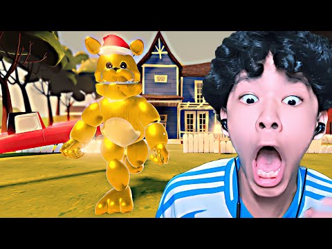 My bear-faced neighbor (Roblox Run from Fast Fredbear)
