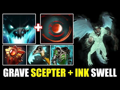Silent as The Grave Scepter + Ink Swell - Visage Immortal Gameplay Dota 2