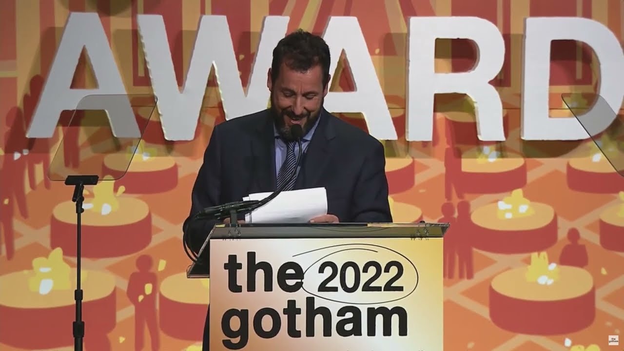 Adam Sandler Honored with the Performer Tribute | 32nd Gotham Film Awards - YouTube