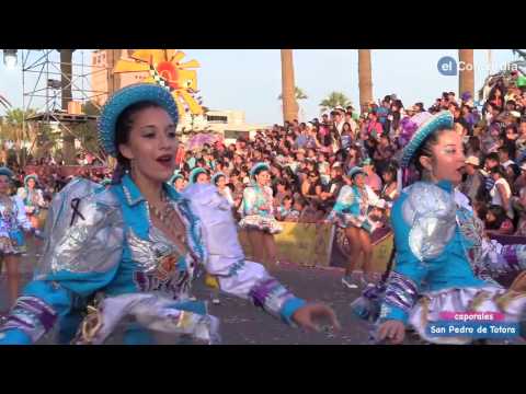 Caporales San Pedro de Totora en su presentación en el Carnaval Con la Fuerza del Sol 2017, Arica