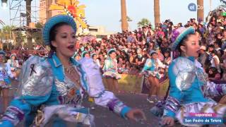 Caporales San Pedro de Totora en su presentación en el Carnaval Con la Fuerza del Sol 2017, Arica