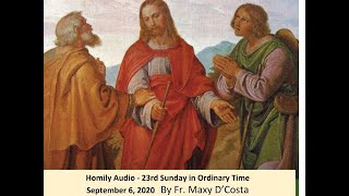 September 6, 2020 - Homily Audio - 23rd Sunday in Ordinary Time - Fr. Maxy D'Costa