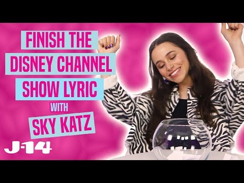 Raven's Home Star Sky Katz Raps Disney Channel Theme Songs | Finish The Lyric Video