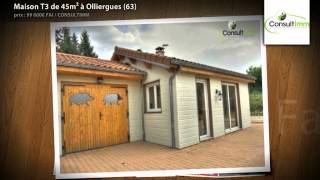 preview picture of video 'Maison T3 de 45m² à Olliergues (63)'