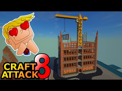 Der KRAN auf meiner BASE wird gebaut! - Minecraft Craft Attack 8 #30