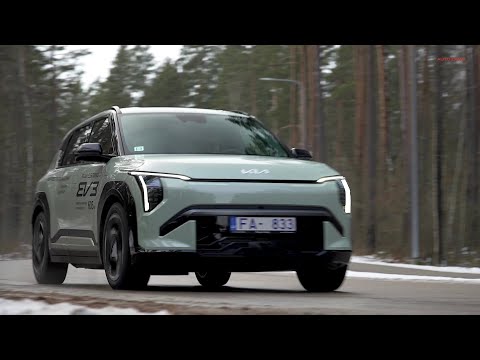 Kā pa Latvijas ceļiem ripo jaunais KIA EV3