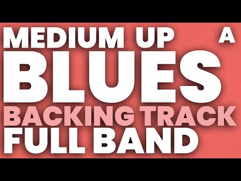 Blues in A Jazz Backing Track Swing 180 bpm Brushes - FULL BAND