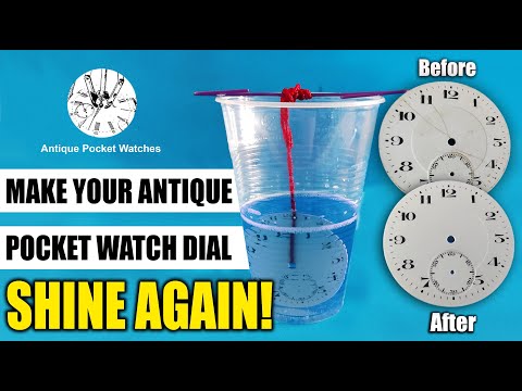 Vintage Pocket Watch Dial Restoration - Shine Again !