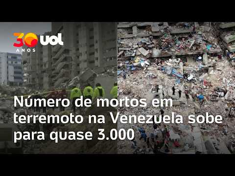 Número de mortos em terremoto na Venezuela sobe para quase 3.000