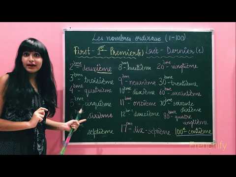 Les nombres ordinaux| Ordinal Numbers| Les Nombres| French numbers| Learn Easy| PRONOUNCIATION|