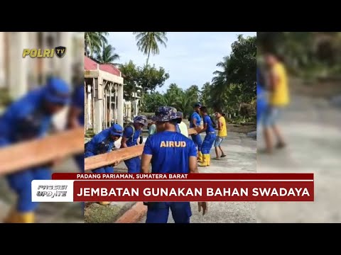 PRESISI UPDATE : TIM SAR KORPOLAIRUD BANGUN JEMBATAN SEMENTARA DI PADANG PARIAMAN 04/01/2026 (19.30)