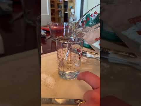 Measure 4oz of water
