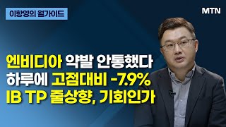 [이항영의 월가이드] 엔비디아 약발 안통했다 하루에 고점대비 -7.9% IB TP 줄상향, 기회인가 / 머니…