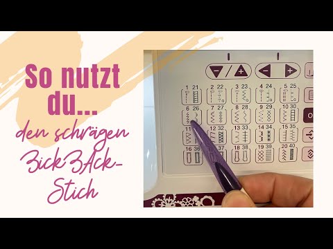 Nähmaschine schräger ZickZack