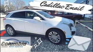 Cadillac sending bad battery email ; stabilitrac , service park brake