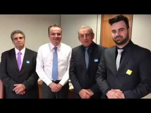 Prefeito Ayres Scorsatto em Brasília com o deputado Federal Samuel Moreira