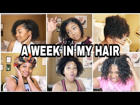 OMG! Weekly Hair Care Routine: (Hairstyle of the Week Timeline) What I Do ALL 7 Days