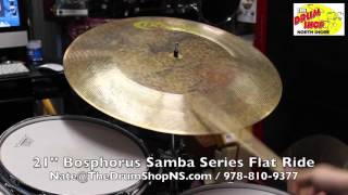 Video thumbnail for Bosphorus Samba Series Flat Ride 21'' - The Drum Shop North Shore by Nate Morrison Drums