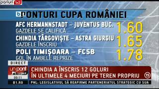 UPZ: Aici, 3 ponturi din Cupa Romaniei!