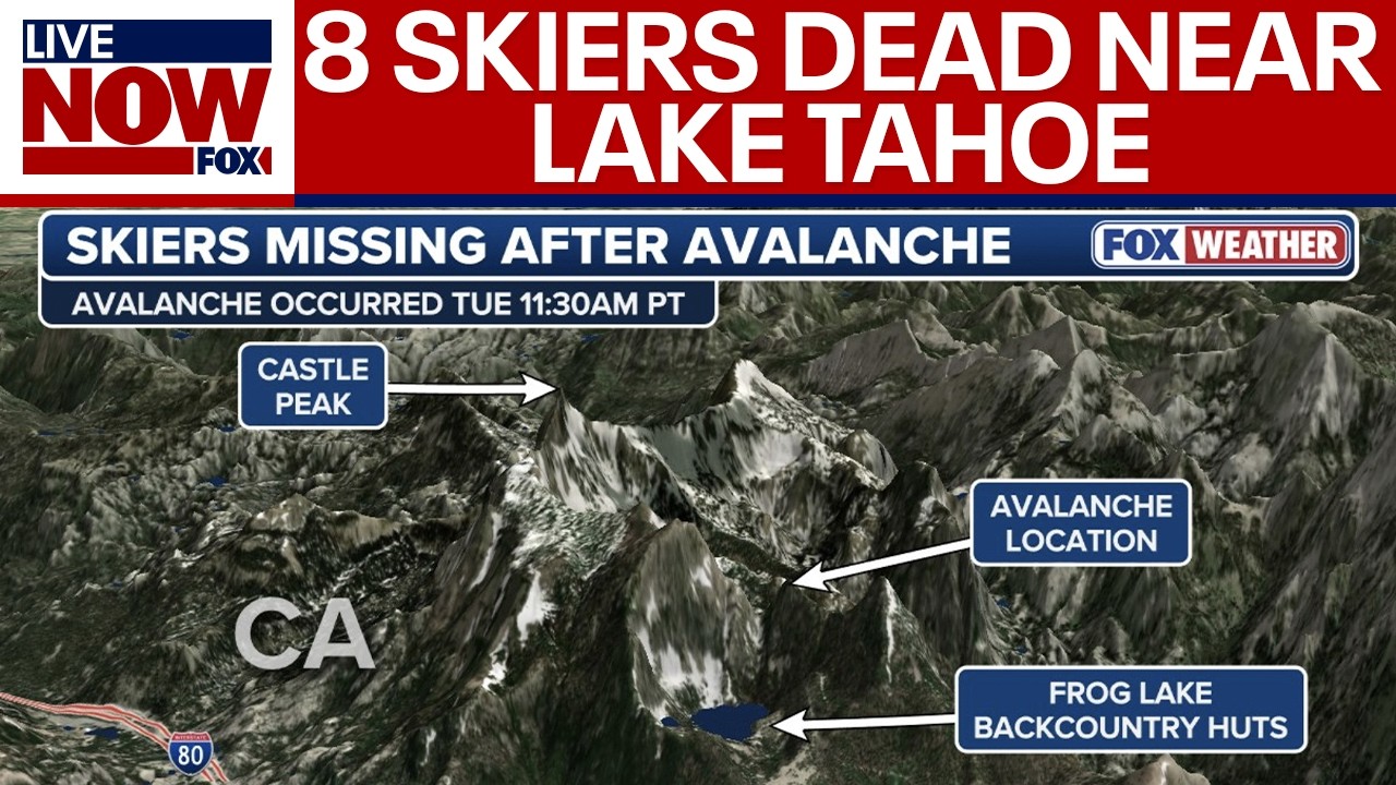 8 skiers found dead, 1 still missing after avalanche near Lake Tahoe