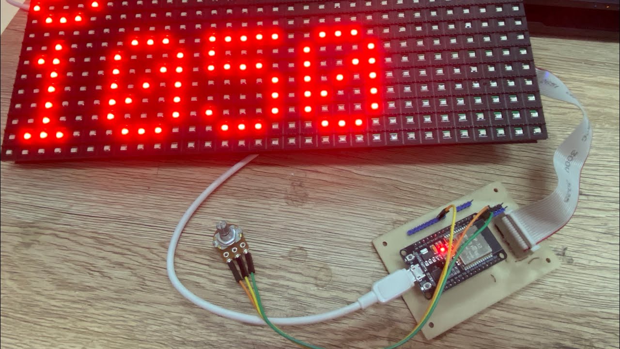 Esp32 Menampilkan ADC ke DMD P10