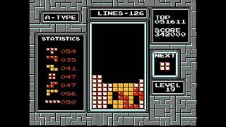 Tetris (NES) - 590,520 Pts (Level 19 Start PB)