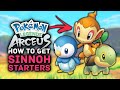 Pokemon Legends: Arceus - How To Get The SECRET Sinnoh Starters - Piplup, Chimchar & Turtwig