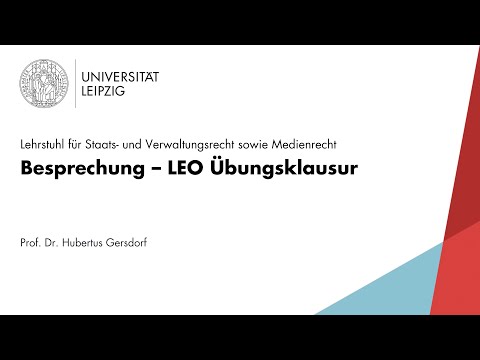 Besprechung – LEO Übungsklausur