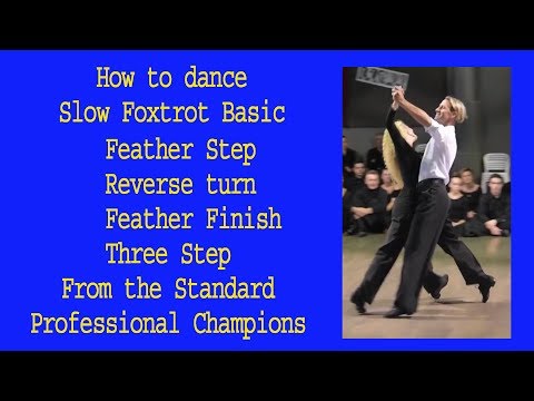 Learn how to dance basic Slow Foxtrot from Mirko Gozzoli and Edita Daniute