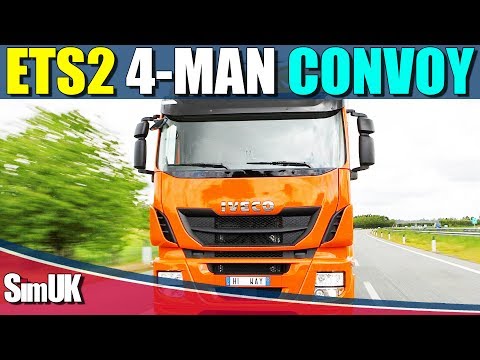 ETS 2 | 4xMP Convoy Part 1of3 | Poland to Luxembourg - Race Against The Clock!