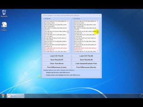 CSV Compare Two Files and Find Differences Software
