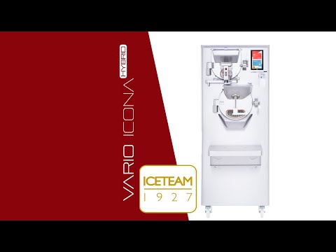 Η Νέα Μηχανή Παγωτού Με Παστεριωτή Icona Vario Hybrid
