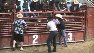 preview picture of video 'Utah High School Rodeo Bullriding--Icebreaker Invitational 2nd Round'