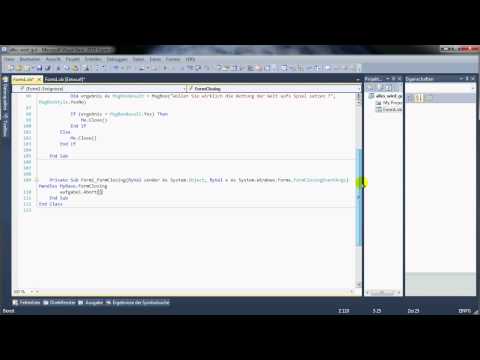 Visual Basic Tutorial deutsch  - Progressbar mit Prozentanzeige - Threads