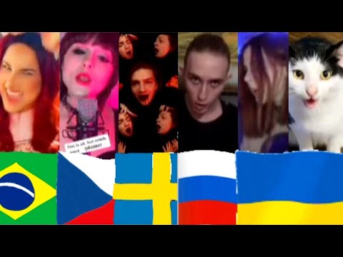 Bloody Mary Lady Gaga Covers In Different Languages Compilation - Wednesday Dance Song #Music