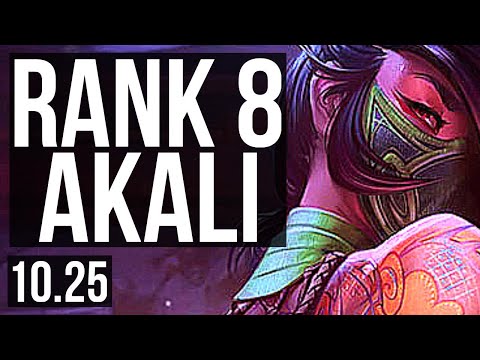 AKALI vs AATROX (TOP) | 5/0/1, Rank 8 Akali, Rank 30 | EUW Challenger | v10.25