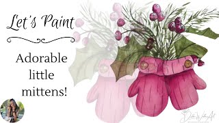 Easy Watercolor Lessons You’ll Want to Try - Perfect for Beginners! |Adorable Little Red Mittens
