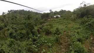 Ziplining in Bucay, Ecuador