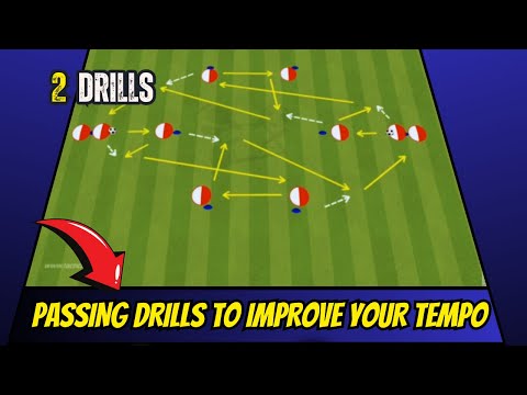2 PASSING DRILLS TO IMPROVE YOUR TEMPO | Football - Soccer