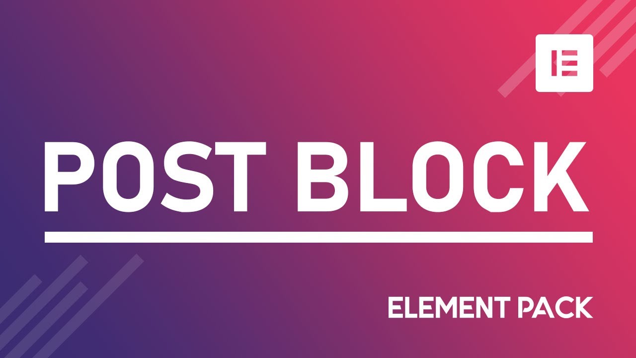 Post Block Video Thumbnail