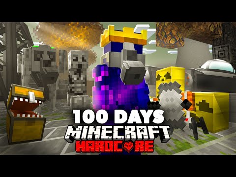 I Survived 100 Days in a Nuclear Wasteland in Hardcore Minecraft...