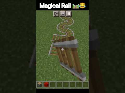Unbelievable Magic Rail in Minecraft! 😂🛤️