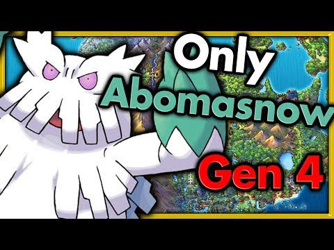 Can I Beat Pokemon Platinum with ONLY One Abomasnow? 🔴 Pokemon Challenges ► NO ITEMS IN BATTLE