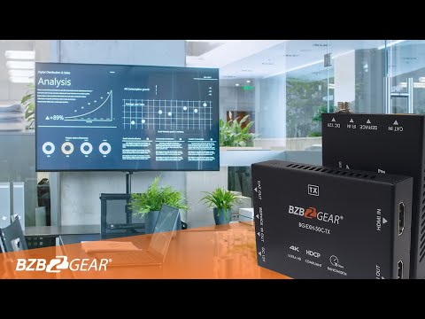 BZBGear 4K 18Gbps HDMI HDBaseT Extender with Bi-directional IR RS-232 and CEC (490 Feet)