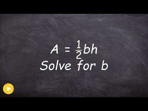 Solving literal equations made easy Video