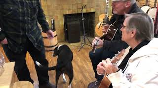 Pat and Renilda and Charles Flowers at Guitar House Workshop