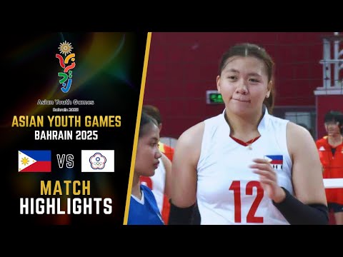 PHILIPPINES 🇵🇭 VS CHINESE TAIPEI 🇹🇼 QUARTERFINAL Highlights | Asian Youth Games Bahrain 2025