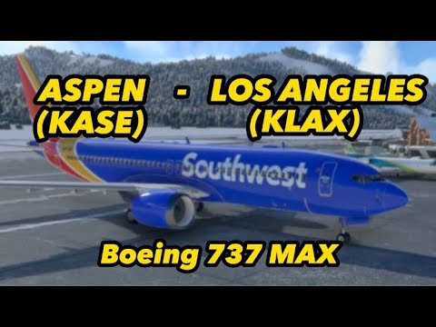 BOEING 737 MAX |  Live Weather I KASE - KLAX I FULL FLIGHT #msfs2020