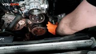 2005-2011 3.6L Cadillac STS - Tensioner Pulley and Serpentine Belt Replacement